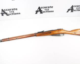 Make: Mosin Nagant
Model: M91/30
Caliber: 7.61x54R
Action: Bolt
Barrel: 29
Bore: Bright
Serial # 9130074169
Condition: Good
This 1942 M91/30 features a 29 inch barrel with no caliber markings. Stamped 1943r on top of the barrel. This Rifle is in Good condition with bright bore, Showing its age and signs of use and wear.