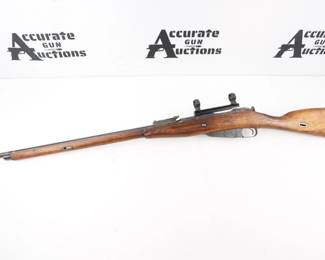 Make: Mosin Nagant
Model: 1943
Action: Bolt
Barrel: 29
Bore: Dark
Serial # DB3221
Condition: Good
This 1943 Izhevsk M91/30 features a 29 inch barrel with no caliber markings. Stamped 1943r on top of the barrel. Not all Parts are Matching Numbers. This Rifle is in Good condition Showing its age and signs of use and wear. 