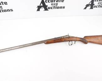 Make: JA&C
Model: Parlor Style
Caliber: Unknown
Action: Rolling Block
Barrel: 28
Bore: Dark
Serial # 432
Condition: Very Good
This is a Belgian Flobert-type .22 single-shot rifle with 24" octagonal barrel. Flip-up breech mechanism with ejector. The stock is one piece walnut with a beautiful grain. It has a checkered pistol grip with a round knob on the bottom of the grip This rifle is in good condition showing normal signs of use and wear.