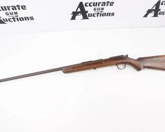 Make: REMINGTON
Model: 33
Caliber: .22 S/L/LR
Action: Bolt
Barrel: 24
Bore: Dark
Serial # NSN
Condition: Very Good
The Remington 33, designed by Crawford C. Loomis and was produced from 1932 to 1935, and was sold alongside the Model 34. It was the first bolt-action weapon made by Remington, and as such is highly valued for that reason alone. About 263,000 were made. This rifle has a 24 inch barrel and is in very good condition, showing normal signs of use and wear. 