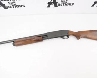 Make: Remington
Model: 870 Express
Caliber: 12 GA
Action: Pump
Barrel: 18.5
Bore: Shiny
Serial # A020856W
Condition: Very good
This All-American pump Shotgun brings hunters the best of all worlds. Beneath no-nonsense, ready-for-work exterior of the Model 870 Express lies the same quality, precision and dependability that you'll find in the model 870 Wingmaster. Like all Model 870 shotguns, this workhorse features a receiver milled from a solid billet of steel for maximum strength and reliability. The silky-smooth twin action bars prevent binding and twisting so that you'll always have the chance to get off a second shot. Chambered in 12 GA and Features an 18.5 inch barrel with shiny bore. This shotgun is in excellent condition showing normal signs of use and wear.