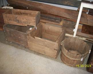 Vintage Crates and Wood