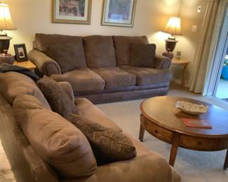 Microsuede Sofa / 2 loveseats