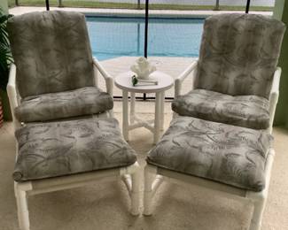 Reclining chairs w/ ottoman