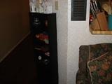 Black Wooden Shelf.