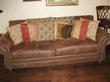 Bassett Couch & Decorative Pillows.
