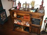 Cabinet, Lamps, and Miscl. Collectibles.
