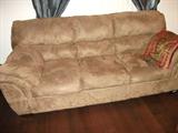 Brushed Suede Couch.