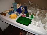 Depression & Antique Cut Glass.