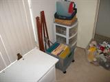 Toy Chest, Art Easels, Stacker Trays & Stuffed Animals.