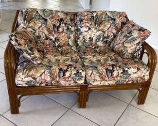 Rattan sofa & loveseat