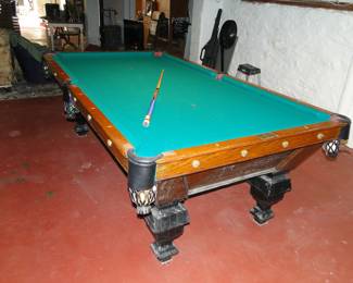Monarch Brunswick Pool Table Vintage