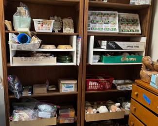 Ceramic Items, Shelves, Small Dresser