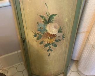 Antique curved cabinet