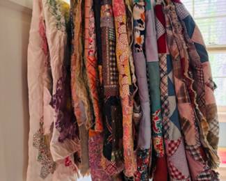 Another view of assorted quilt tops