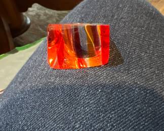 Vintage lucite ring