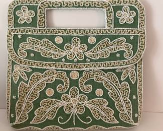 Vintage beaded handbag made in France