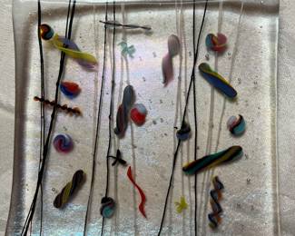 Kurt McVay signed art glass