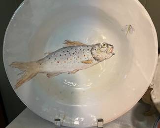 Pottery fish dish