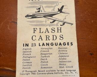 1966 Conversa-phone’s Illustrated Flash Cards