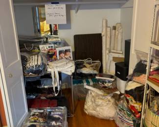 More fabric bundles. Closet with Christine Jonson and Alabama Chanin fabric