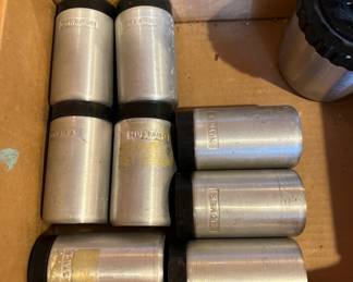 Set of 8 vintage Aluminum spice cans
