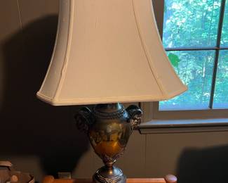 Very heavy brass lamp