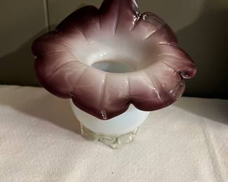 Handblown Jack in the pulpit vase