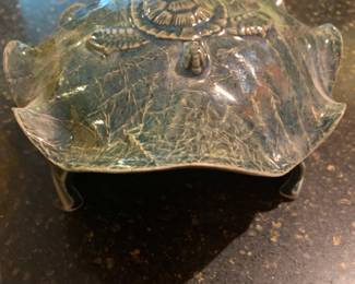 Toad Abode frog house by Queen Bee Ceramics