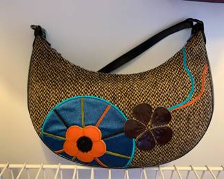 Longchamp limited edition series wool handbag