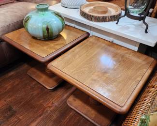 Vintage Eastern Allen side tables.