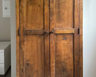 Vintage Two-Door Cabinet with Interior Shelving. Measures 29" W x 17" D x 66" H. Photo 1 of 3.