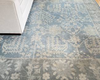 Pottery Barn Wool Rug & Pad. Measures 8' x 10'.