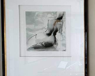 Ethan Allen Pictures Sketches of Woman in Ebony Lacquered Frame - 2 Available. Each Measures 29" x 36". Photo 1 of 2.