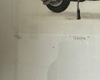 Tornasole Art, Signed and Numbered Vespa Print. Measures 15.5" x 12". Photo 2 of 4.