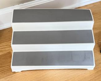 White There-Tier Pantry Storage Rack.