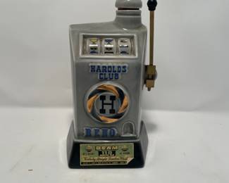 Vtg Harold’s club Jim beam decanter