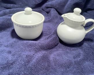 Dansk “Rondure Rye” creamer & sugar bowl -$15