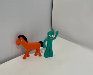 Vtg Gumby & Pokey plastic figurines