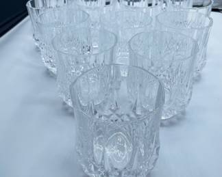 #214    Longchamp Cristal D’ Arques Rock Tumblers  Quantity 14 - $60