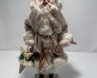 Winter white silver Santa clause -$10