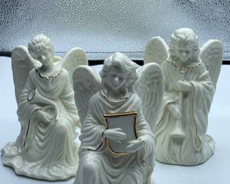 #260 -Set of 3 Angel Candle holders 6” - $28
