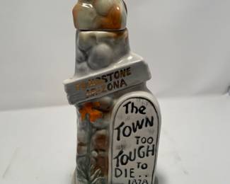 1970 Tombstone Arizona Jim Bean. Decanter -$12
