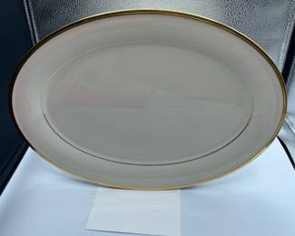 #208, Lenox Eternal 16” Oval Serving Platter, $35