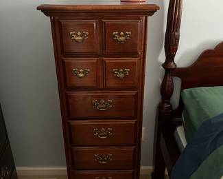 American Drew, tall, narrow chest of drawers