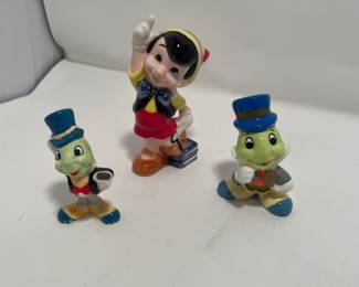 Disney Pinocchio & Jimini Cricket (2) figurines