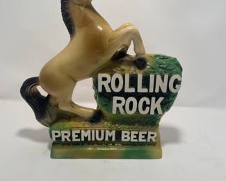 Vtg Chalkeare Rolling Rock decanter
