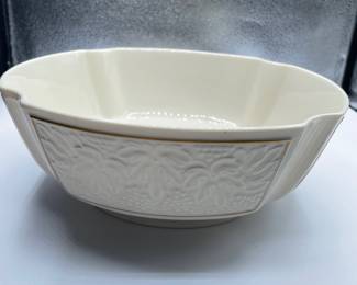 #224- Lenox China Enter Serving Bowl Grape Leaf-$20