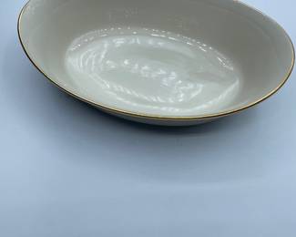 #222 - Lenox Eternal Oval Serving Bowl- 10” x 6.5” Qty 1 , $18