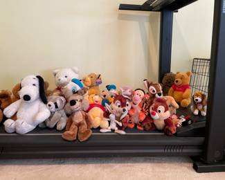 Assortment of stuffed animals in mint condition 